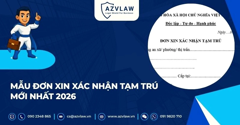 Mẫu đơn xin xác nhận tạm trú mới nhất 2026