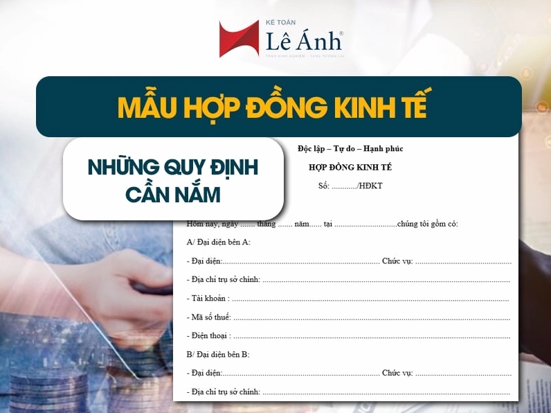 Mẫu hợp đồng kinh tế phổ biến và các yếu tố cấu thành