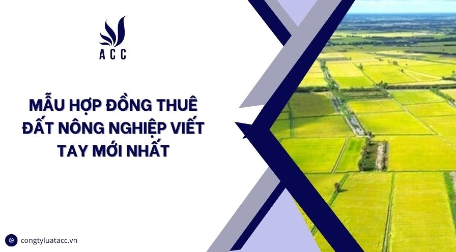 Mẫu hợp đồng thuê đất nông nghiệp viết tay mới nhất