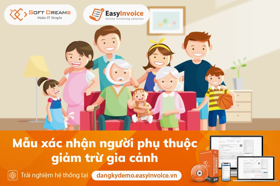 Mẫu xác nhận người phụ thuộc giảm trừ gia cảnh