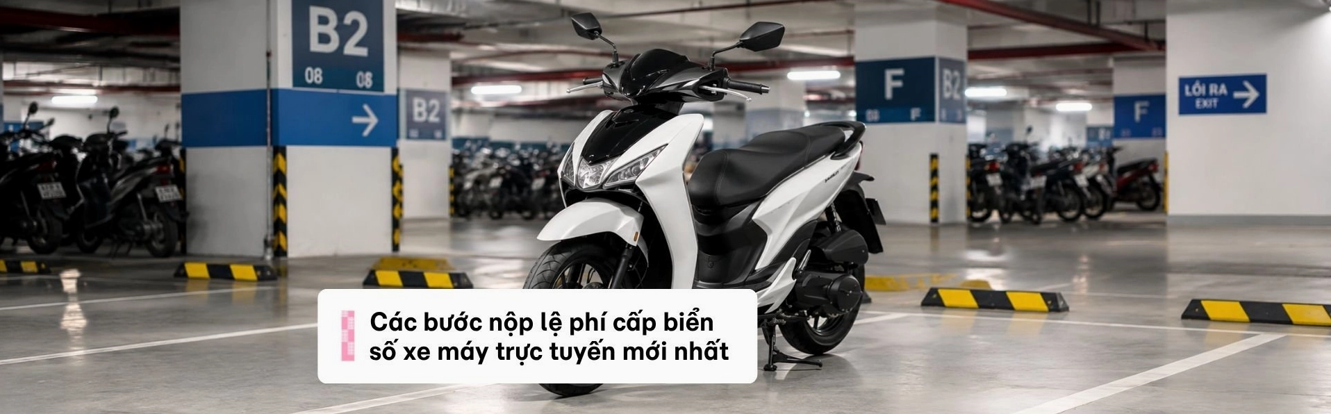 Nộp lệ phí cấp biển số xe máy online