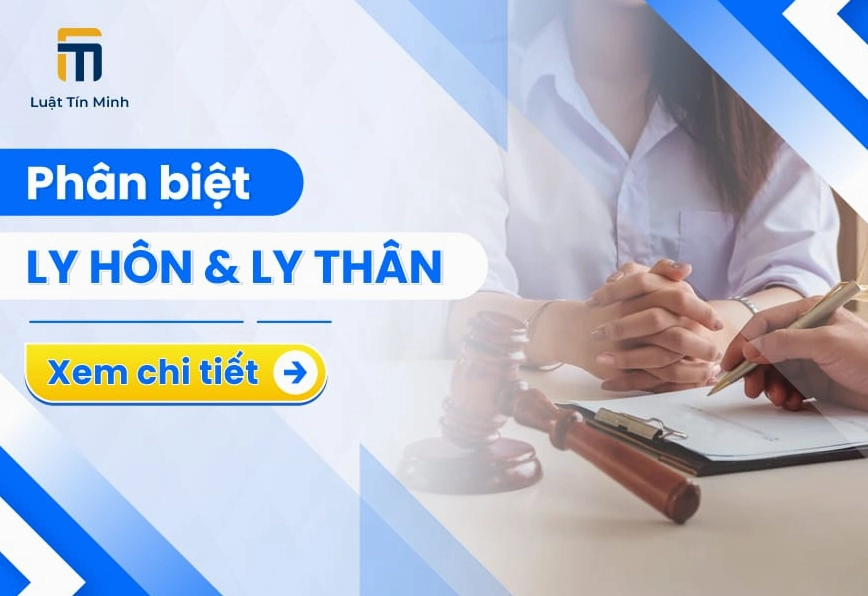Phân biệt ly thân và ly hôn