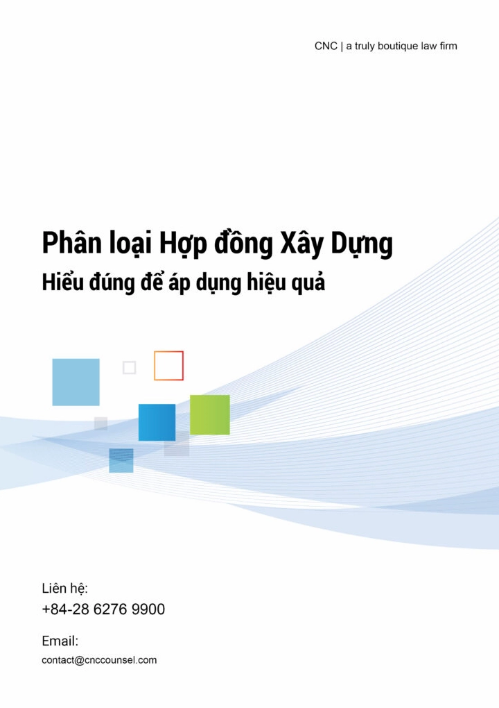 Phân loại hợp đồng xây dựng