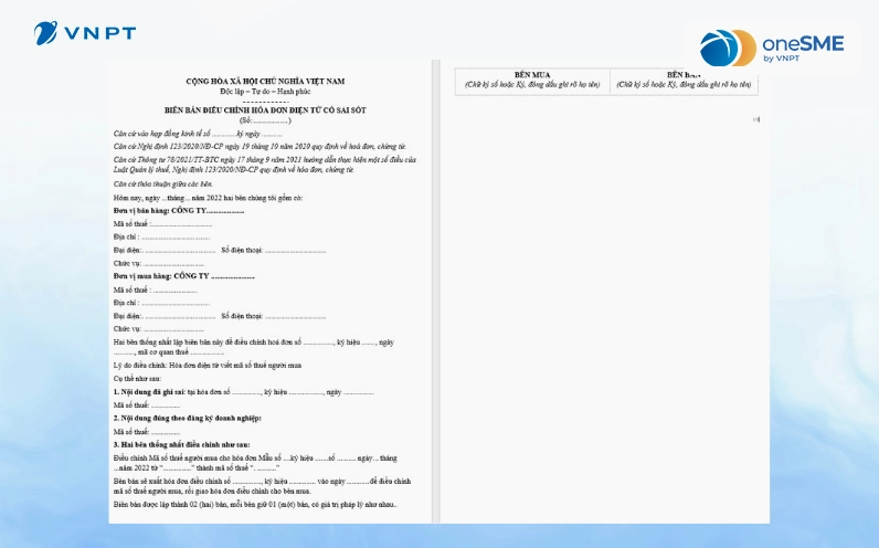 Quy trình xử lý hóa đơn điện tử sai sót