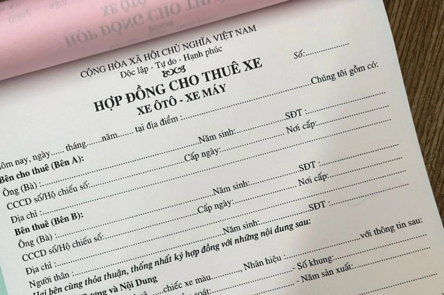 Rủi ro dùng hợp đồng thuê xe giả, vô hiệu để chiếm đoạt tài sản