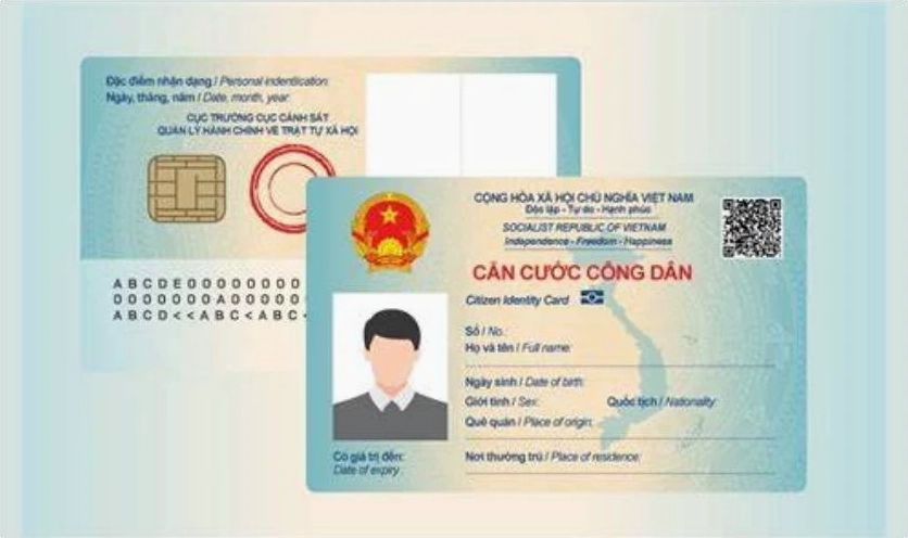 Số định danh cá nhân trên thẻ căn cước công dân