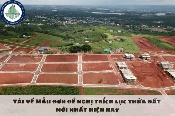 Tải về Mẫu đơn đề nghị trích lục thửa đất mới nhất hiện nay