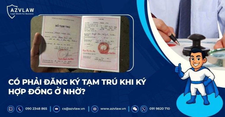 Thắc mắc về việc đăng ký tạm trú khi ký hợp đồng ở nhờ