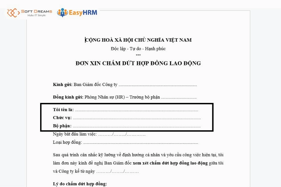 Thông tin cá nhân người lao động