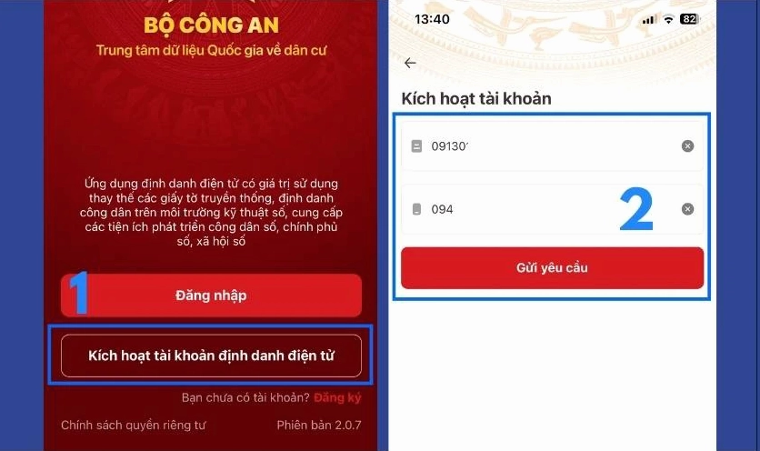 Tra cứu định danh cá nhân trên ứng dụng VNeID